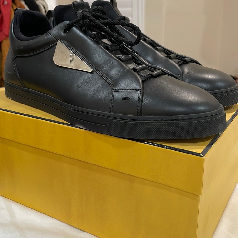 Black Fendi Low Top Sneakers size 11
